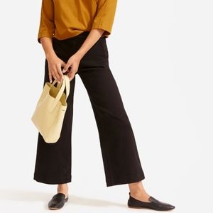 Everlane High Rise Wide Leg Cropped Pants